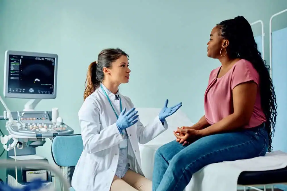 Rejuvenating Intimacy: Exploring Surgical Solutions for Vaginal Laxity 1 Woman have consultation about vaginal laxity Leeds